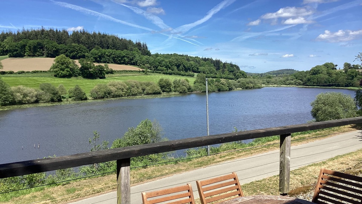 Canihuel House | The Old Stables with shared heated pool for 8 people with views over the lake