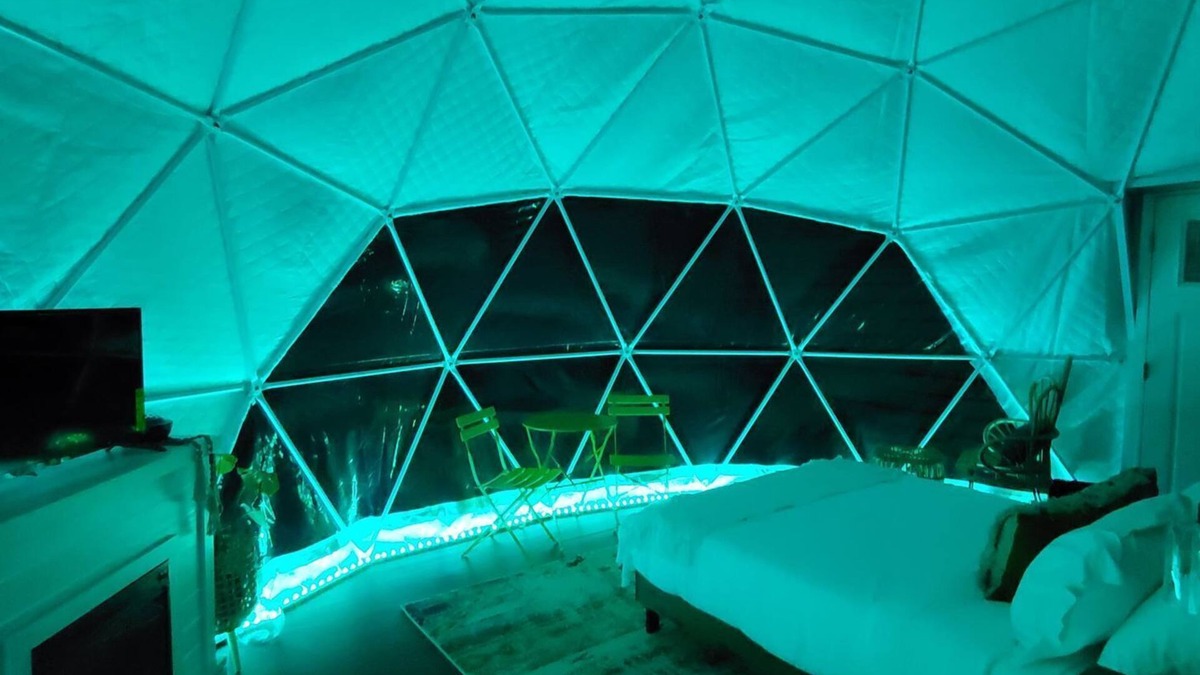Rockbridge Cabin | The Penguin Geodesic dome " Igloo Vibes"