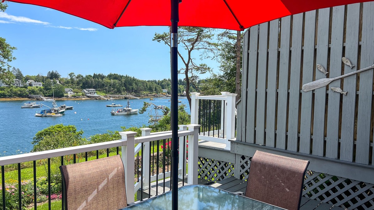 Mid-Coast and Islands Condo | The perfect seaside retreat overlooking scenic Mackerel Cove on Bailey Island