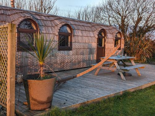 Widegates House | The Pilchard - Lydcott Glamping Cornwall, sea view