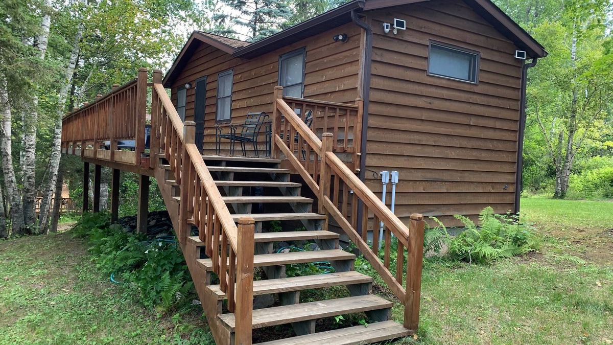 Marcell Cabin | The Pine Ridge Cabin on Spider Lake, Marcell Mn-Private lakeside with two docks.