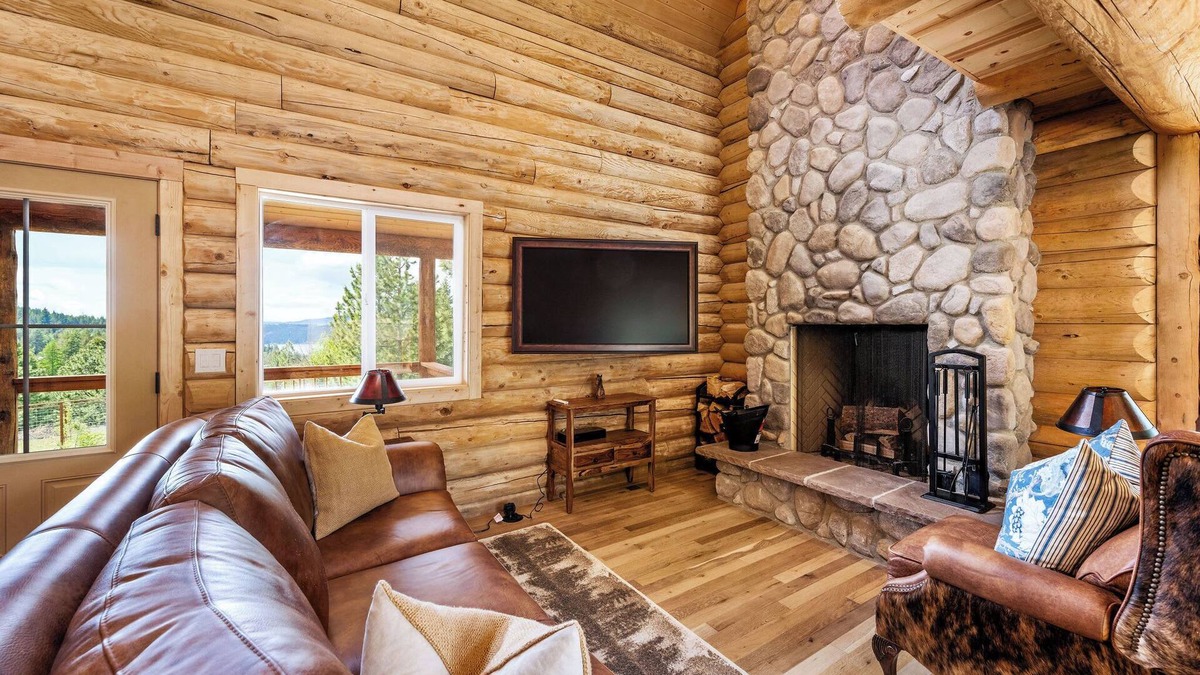 Harrison House | The Ranch at Lake Coeur d'Alene | Newly Built Log Cabin