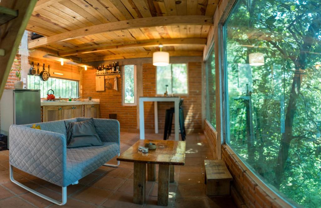 Tepoztlan House | The Red Cabin at the bottom of Tepoztlán's Forest