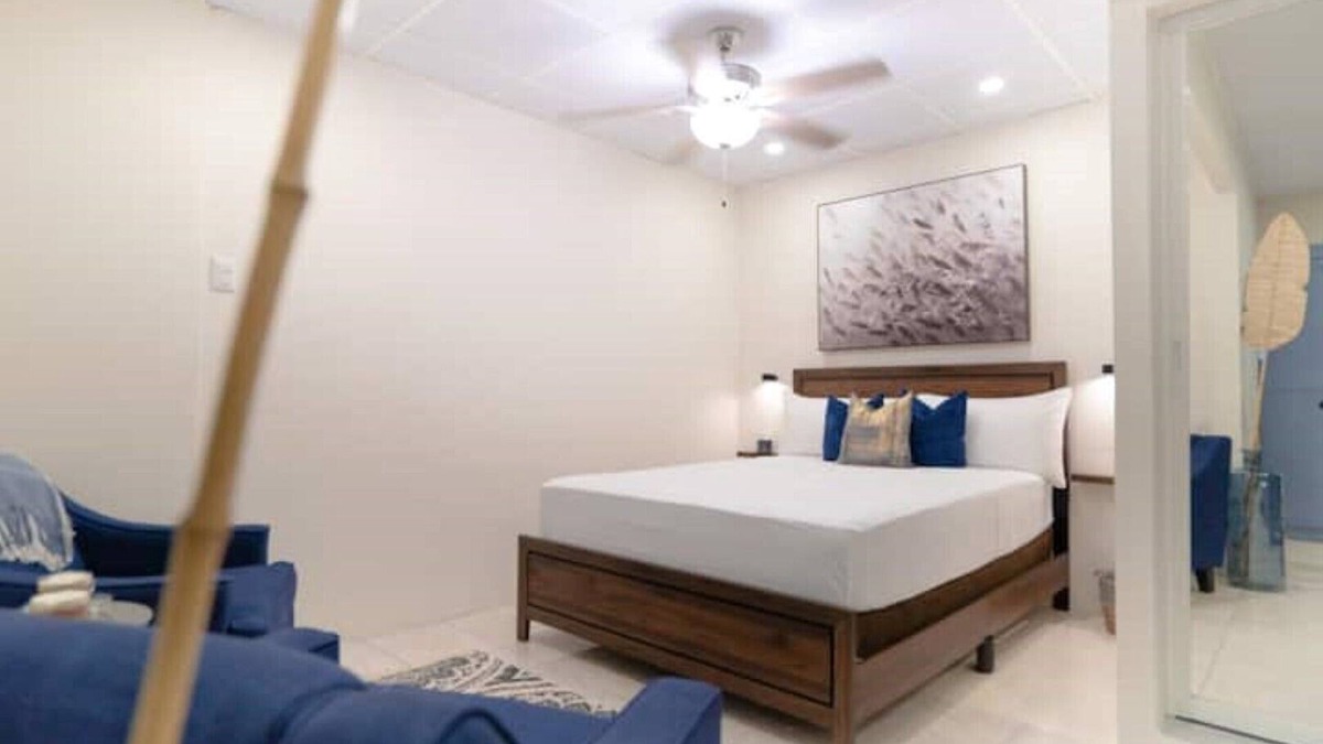 Trincity Villa | The Sanctuary: Studio near Airport with fire place