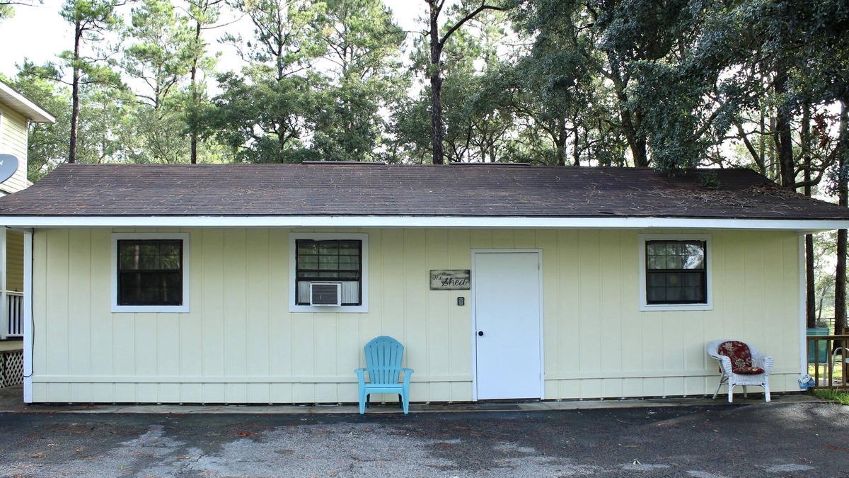 Theodore House | The Shed on MonLouis Island with nearby fishing docks