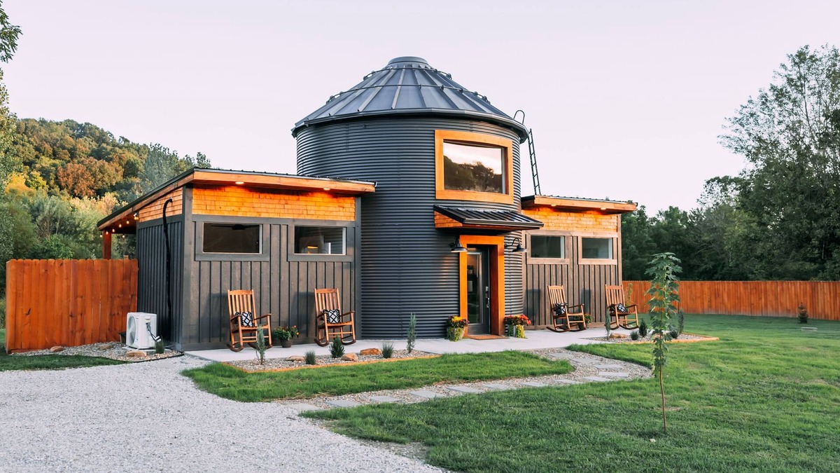 New Plymouth Cottage | The Silo Cottage Tiny House Grain Silo