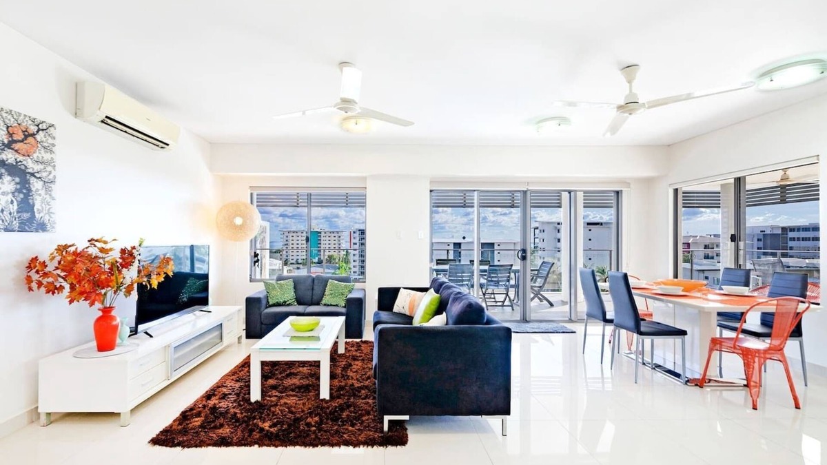Darwin City Centre Apartment | The Smith A Vibrant Poolside Balcony Haven
