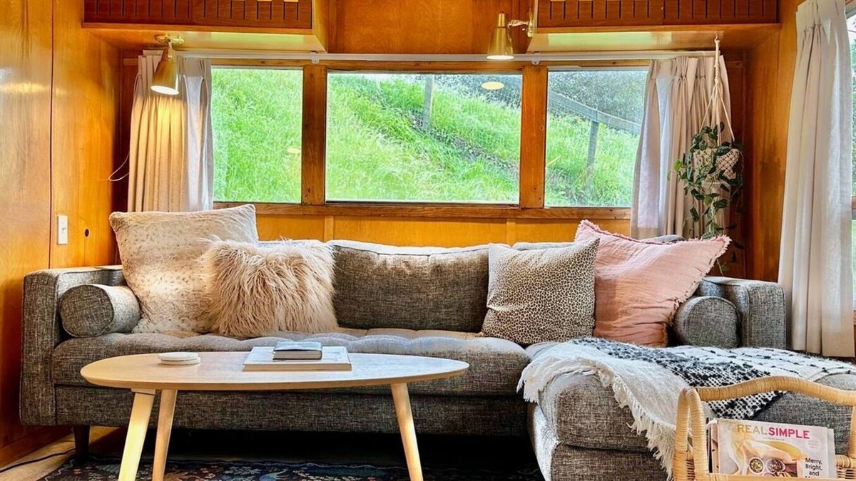Arroyo Grande Apartment | The Spartan is a fun 1950's vintage trailer under oak trees overlooking a 1 acre organic farm!