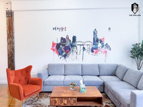 Downtown Memphis Apartment | The Stallion #104 - Brand New Modern Spacious Loft with Patio - Walkable to attractions