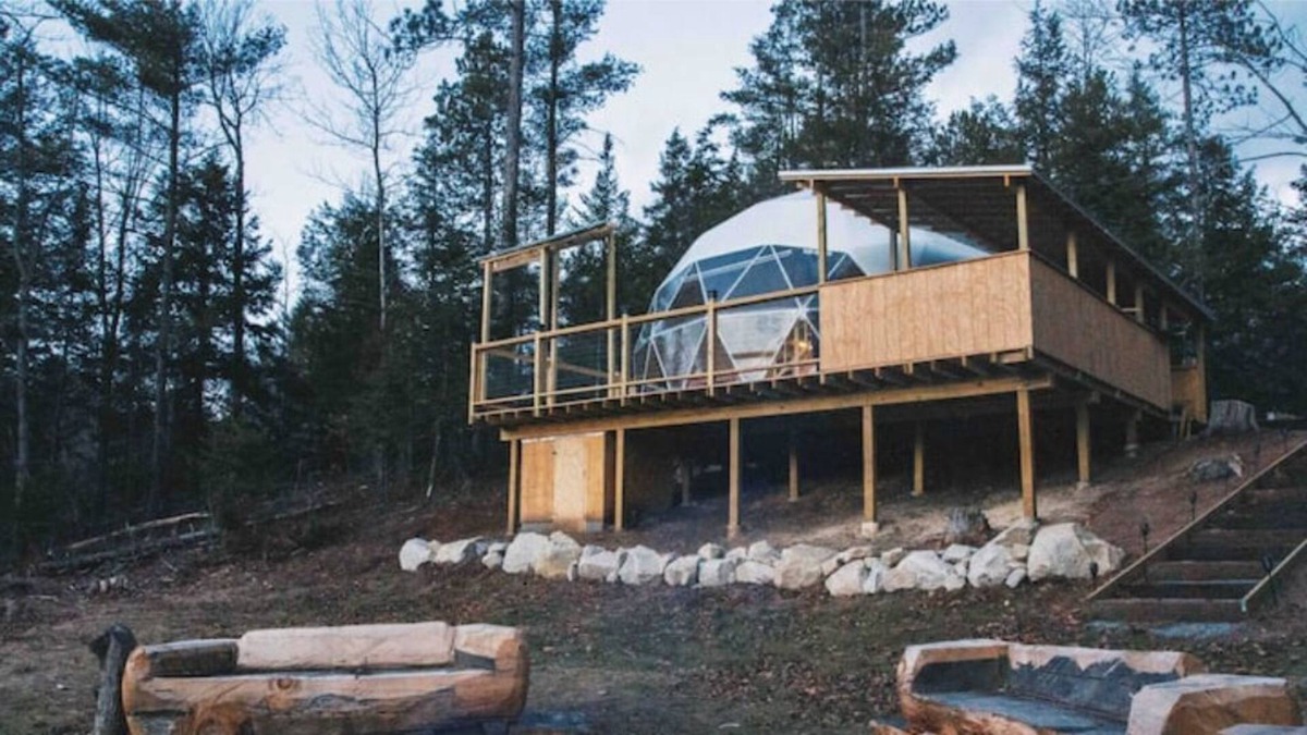 Buckfield Cabin | The Streamside Geodome