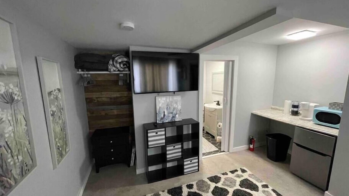 Sodus Point Apartment | The “street” at the lodge