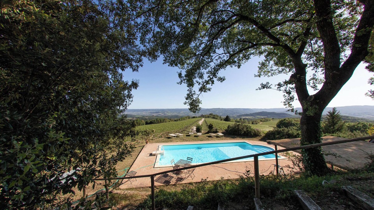Ficulle Villa | The villa offers a cozy oasis of relaxation with a panoramic swimming pool.