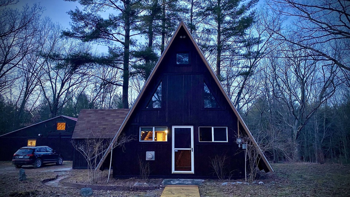 White Cloud Cabin | The Woodmoor Cabin | Log A-Frame & Bunkhouse