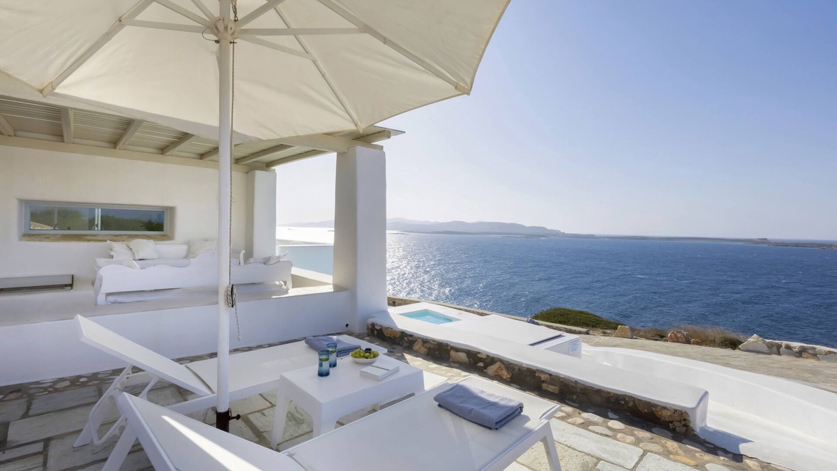Paros Villa | Thea Villas 1, Breathtaking Panoramic View To the Sea & Sunset, private pool