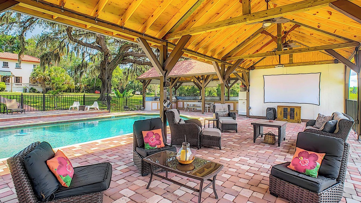 Fairvilla House | Themed Speak Easy w/Pool, Hottub & Lake