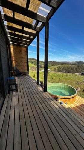 Navidad Ski Chalet | Thenca Lodge - increíble vista panorámica y hottub privado