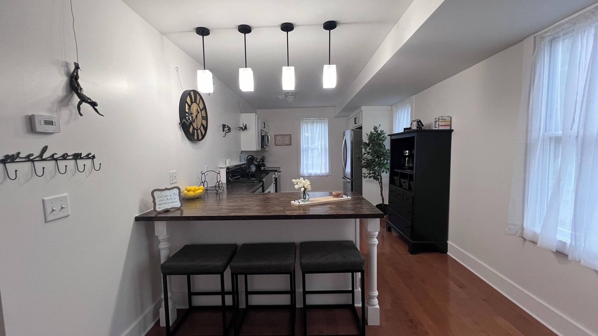Dryden Apartment | Thoughtfully Restored Historic Bldg, Main St, Wilton, ME — ATV accessible