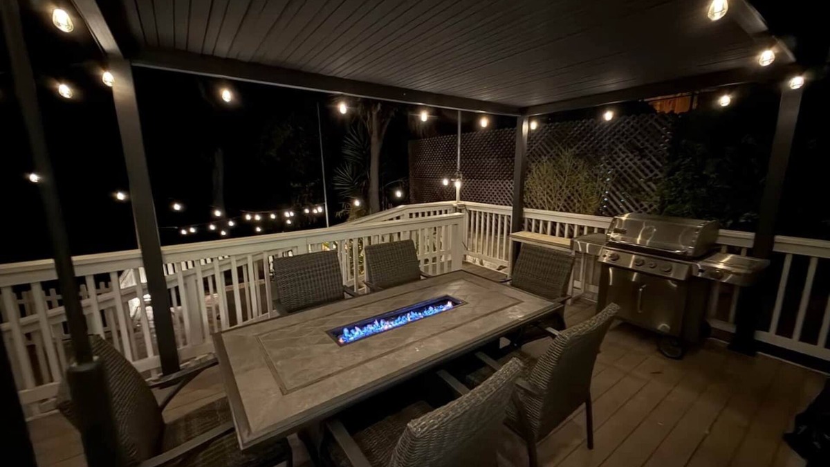 Avalon House | Three bedroom home on the hill with Hot Tub, Fire Table, BBQ and Golf Cart