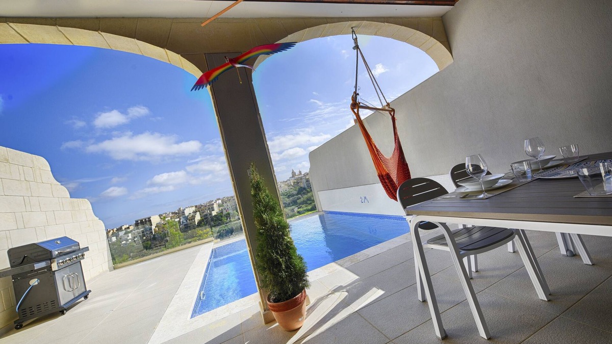 Xaghra Apartment | Three bedroom, luxury apartment with private pool