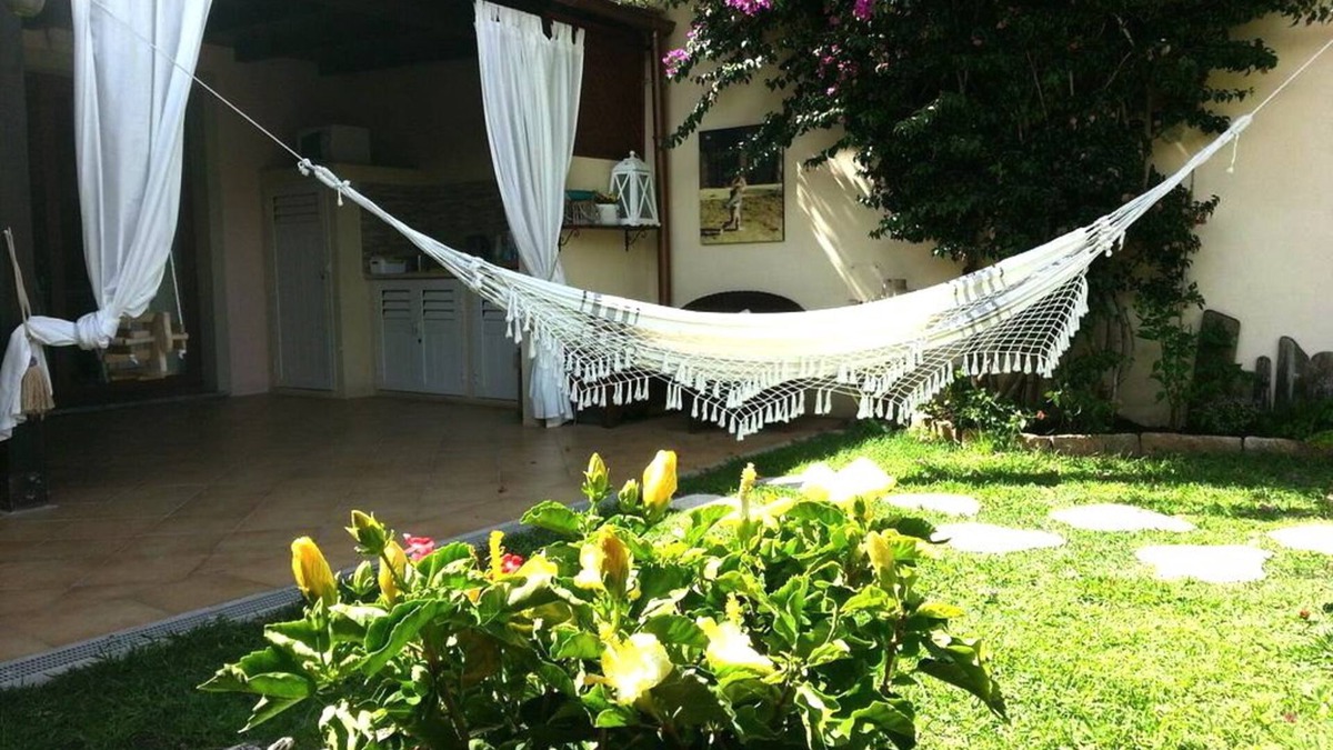 San Pasquale Apartment | Three-room house with large veranda, finely furnished in the hills near the sea