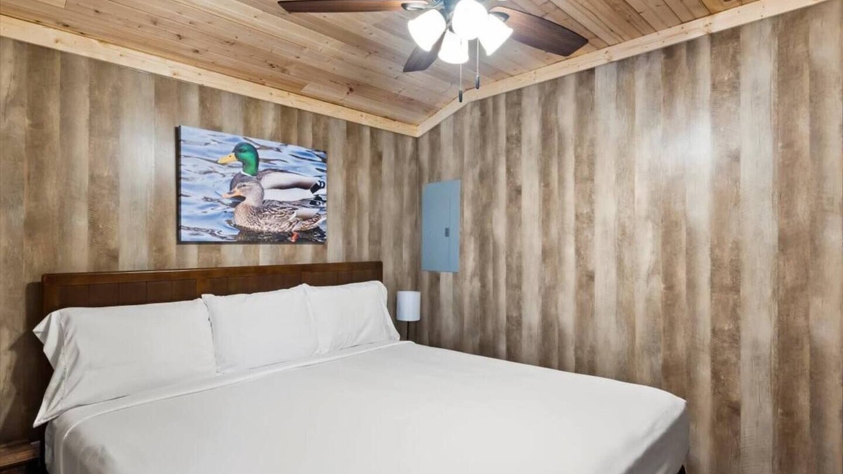 Albertville Apartment | Tiny cabin on 10 acres with pond
