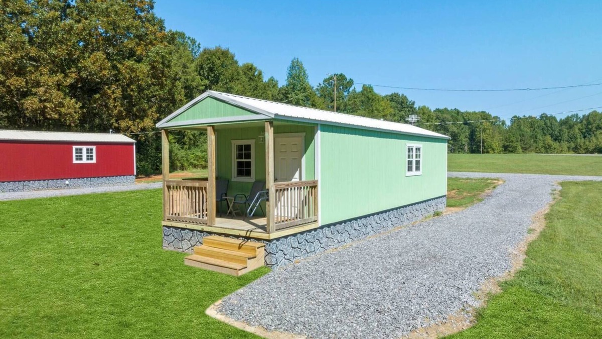 Albertville Apartment | Tiny cabin on 10 acres with pond