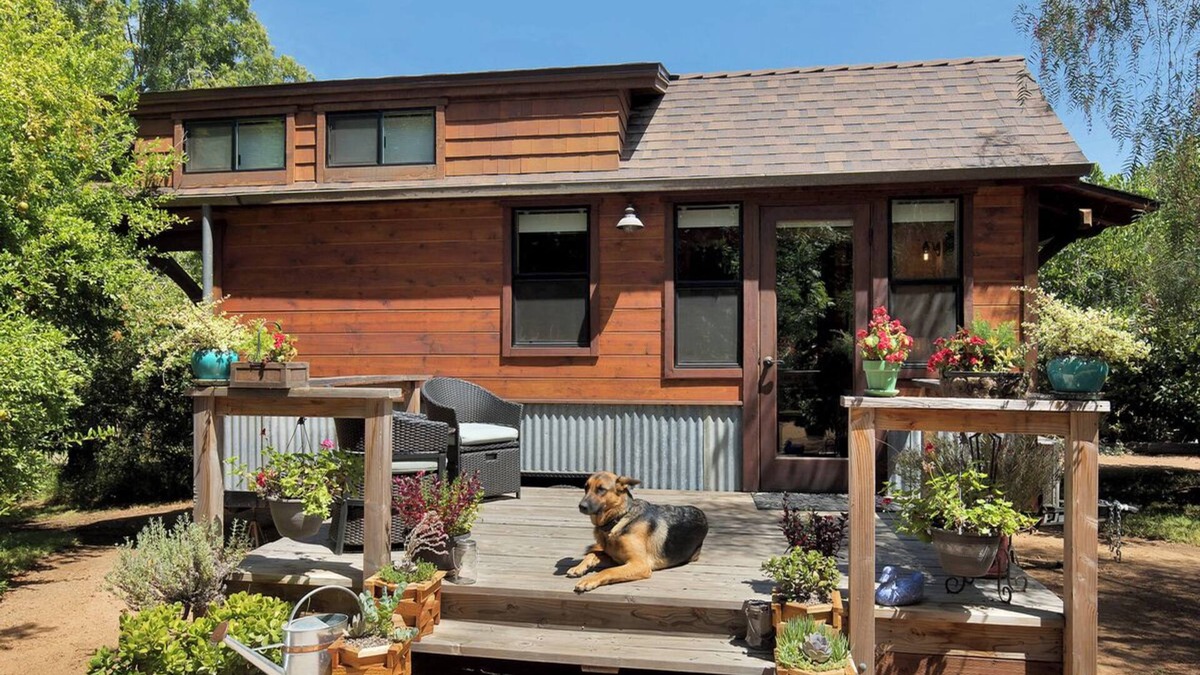 Rainbow CDP Cabin | Tiny Cabin With Additional Open Air Sleeping Porch