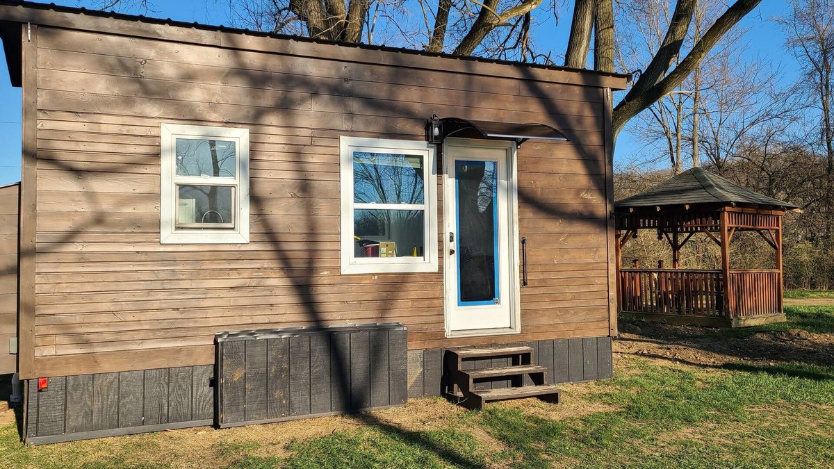 New Paris Cabin | Tiny Home at Camp Mahanaim - New Paris, OH - Private Lake