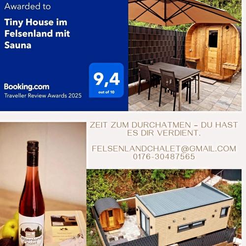 Lug Ski Chalet | Tiny House im Felsenland mit Sauna