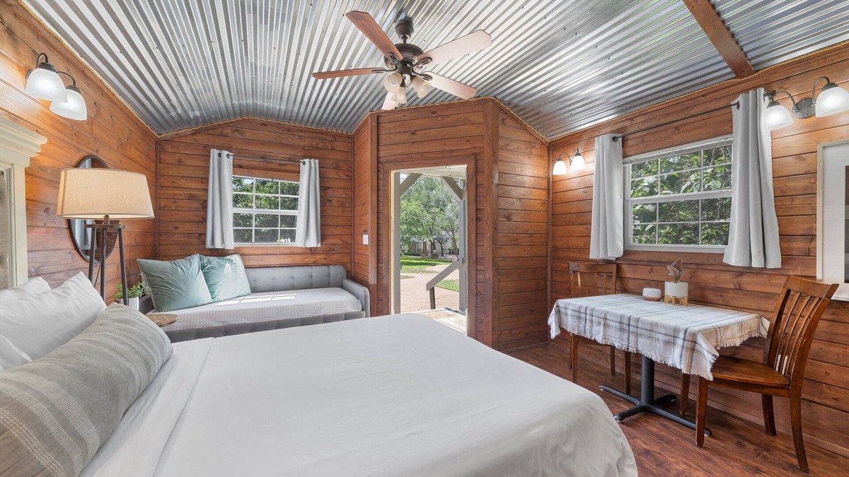 Crawford Cabin | Tiny House Living on Outdoor Oasis Retreat Just 20 Minutes to Waco!