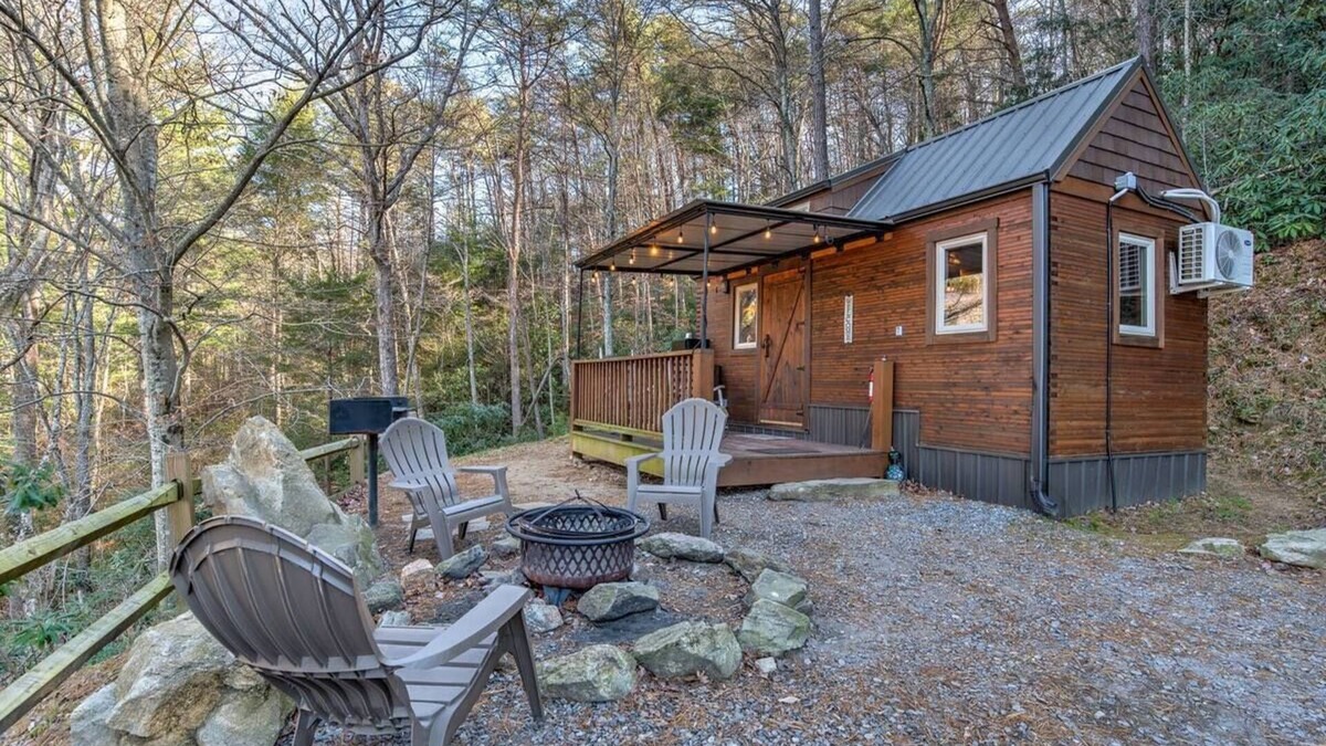 Swannanoa House | Tiny House - Private Mountainside Retreat - Pet Friendly