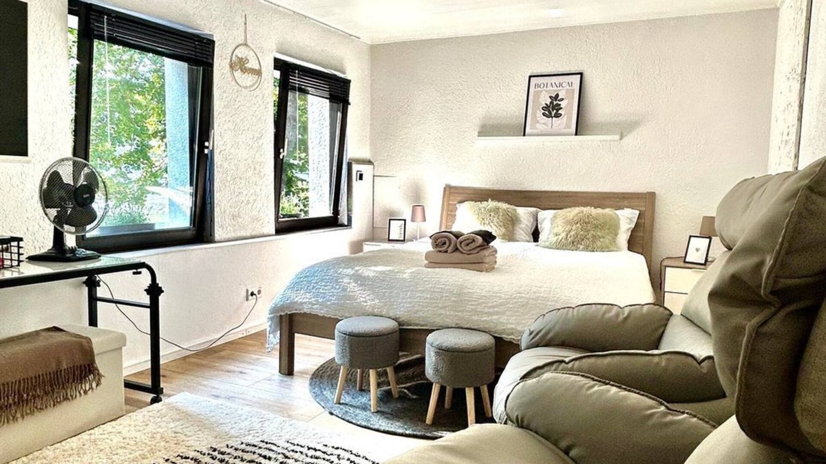 Nassau Apartment | Tinyhouse Lahnfriede - vacation home, bathroom, WC, river view