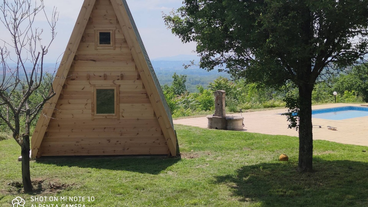 Vancia - Crepieux House | Tipi view Lyon swimming pool and spa
