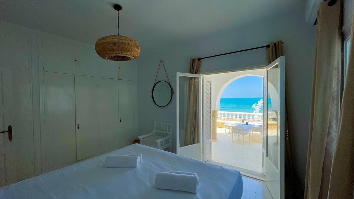 Sidi Abdel Aziz Villa | The Sea House beach front villa with pool