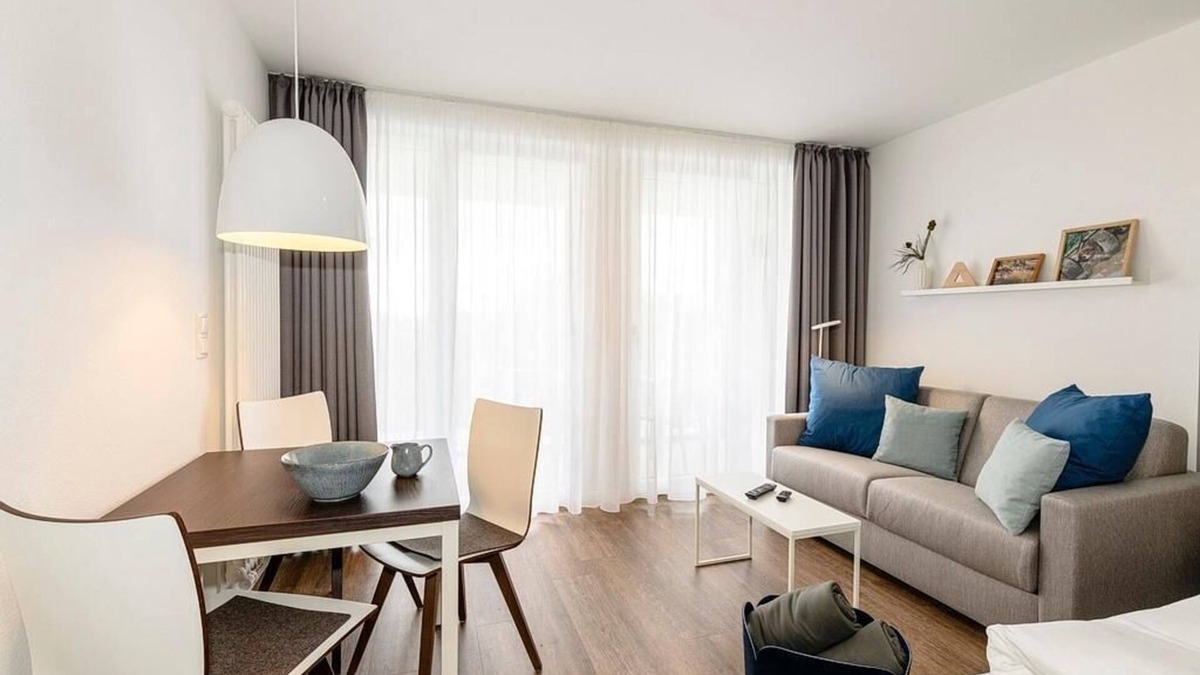 Bensersiel Apartment | Tolles 1-zimmmer Apartment mit Balkon Inkl. Freier Schwimmbad- & Saunanutzung