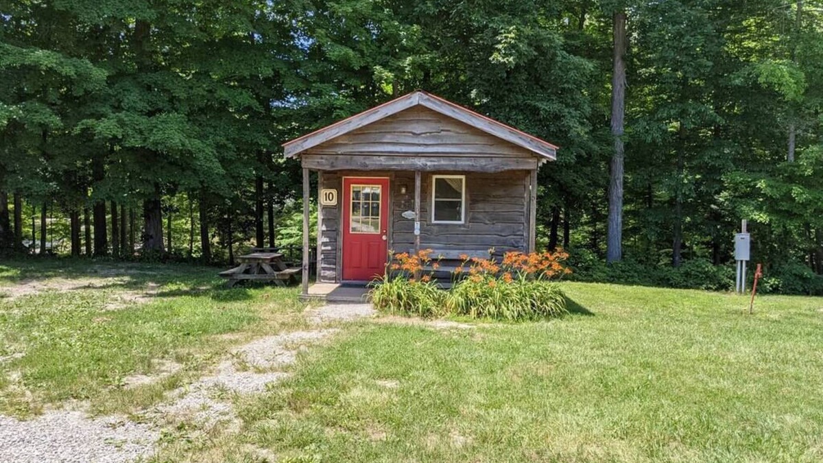 Helmsburg Cabin | "Tom T" Camping Cabin #10 | Pet Friendly