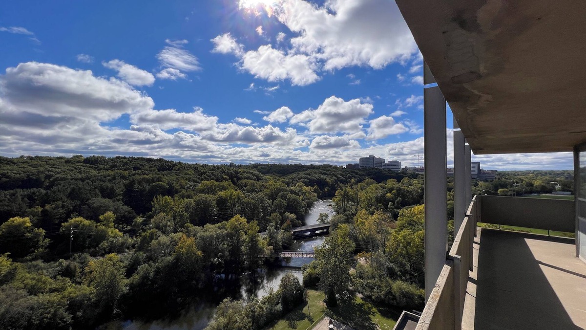 Ann Arbor Apartment | Top Floor Suite with Panoramic views of the Huron River/Arboretum