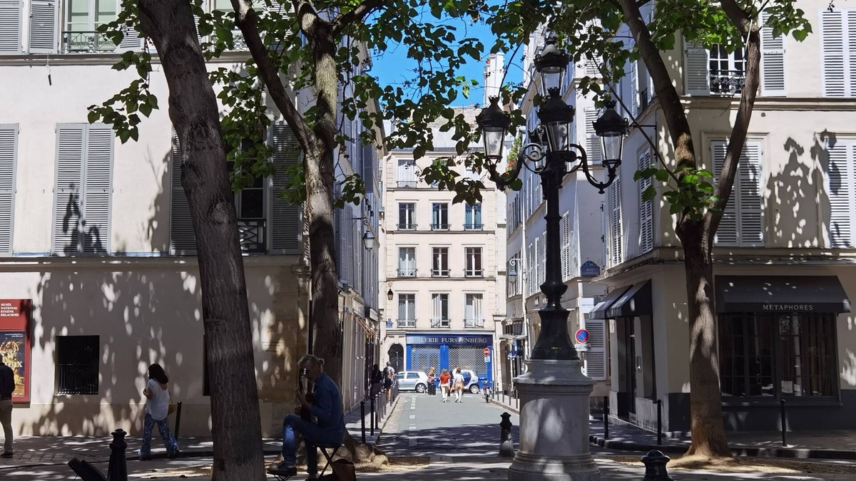 Quartier de la Monnaie Apartment | Top roof view studio with elevator/1mn to metro/Paris Centre