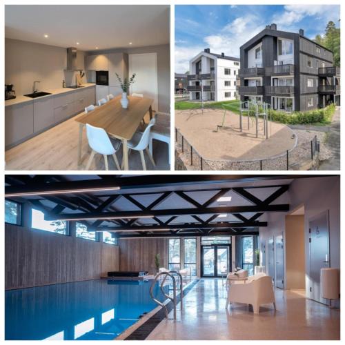 Ny Hellesund Apartment | Toppleilighet i Søgne med innendørs basseng