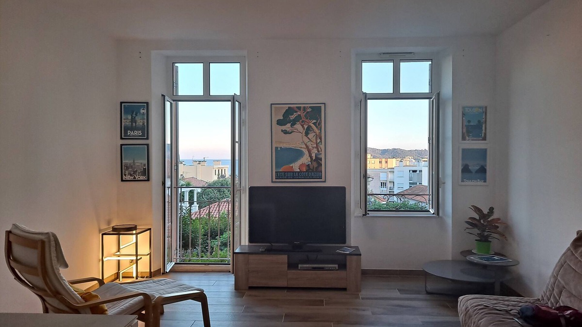 Le Mourillon Apartment | Toulon, Mourillon, T3 vue mer Avec Garage