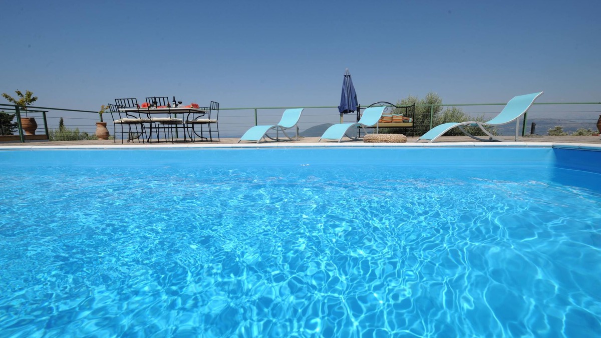Apolpaina Cottage | Traditional stone villa with its private pool and a magnificent view