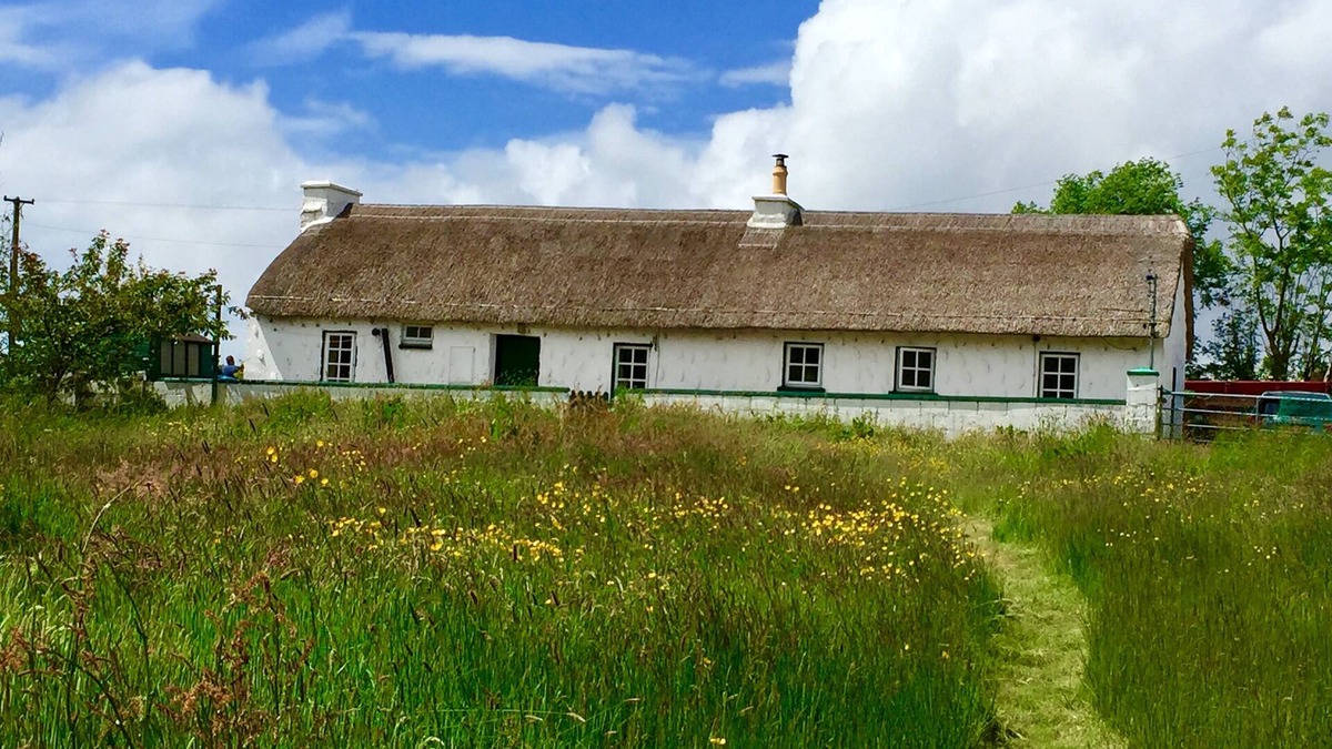 Bruckless Cottage | Traditional thatched cottage near the sea: log burner, paddock