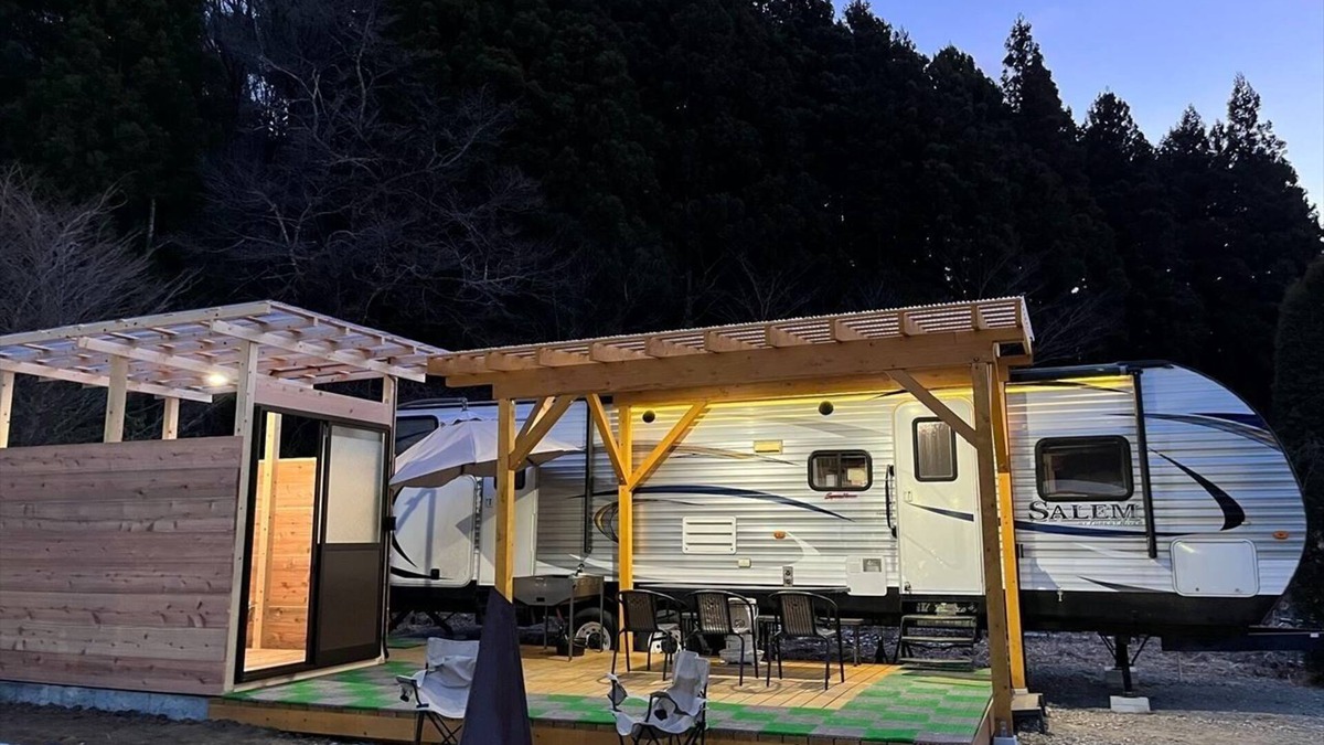 Fujikawaguchiko RV Rental | Trailer House23 people plan/Minamitsuru District Yamanashi