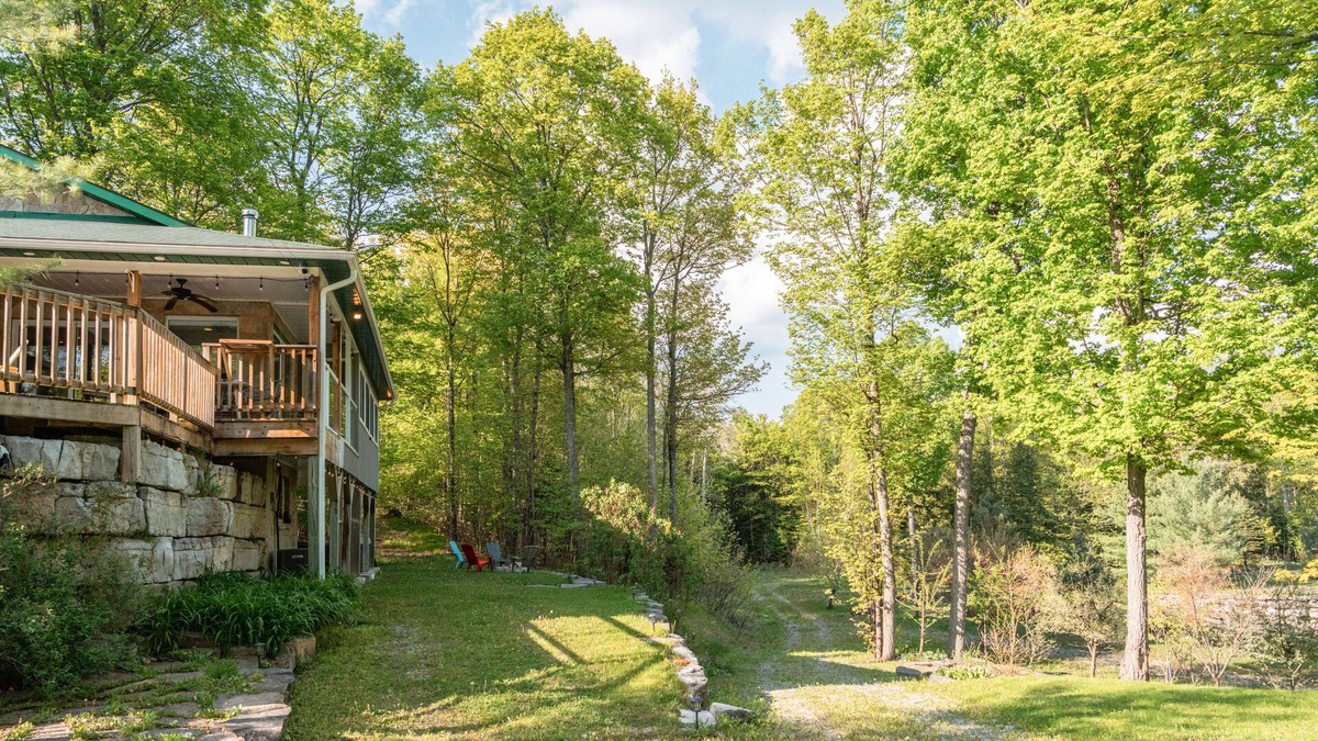 Bobcaygeon Ski Chalet | Tranquil Oasis in Trent Lakes w/Private Ponds, Fire Pit, Game Room & Hot Tub