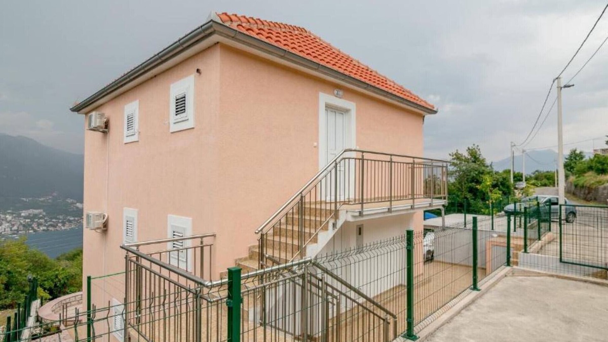 Klinci Apartment | Tranquil Retreat with Private Pool in Lustica Bay - One Bedroom Apartment with Balcony and Sea View
