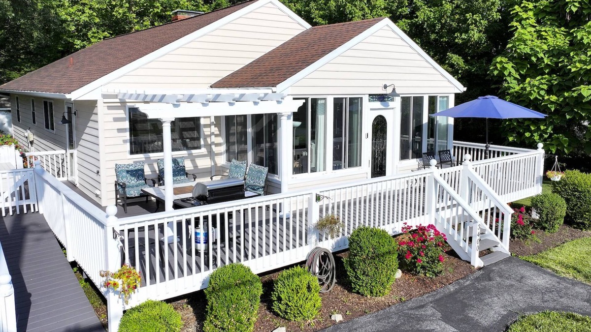 Arundel on the Bay House | Tranquil Waterfront Retreat w Stunning Views of the Chesapeake Bay and Bridge with Fenced-In Yard