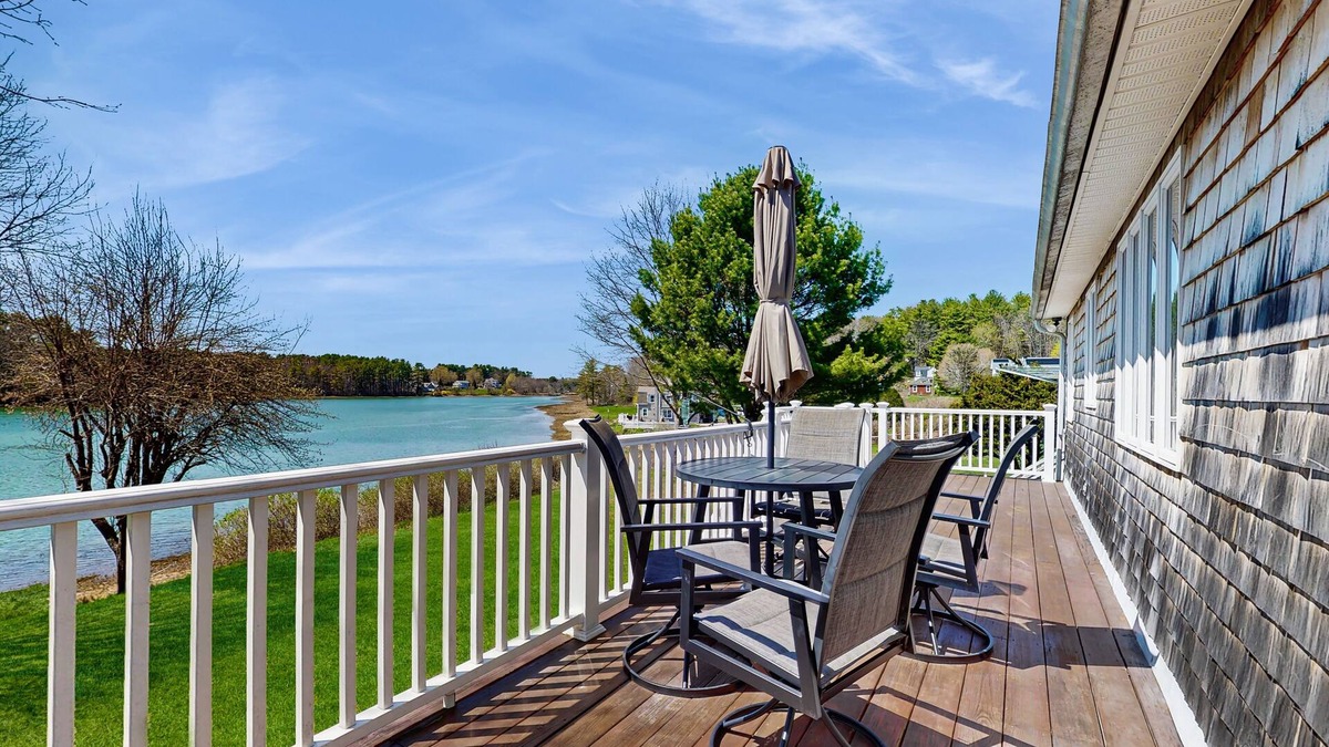 York Harbor House | Tranquil waterfront home with stunning views, a spacious deck, and a BBQ grill