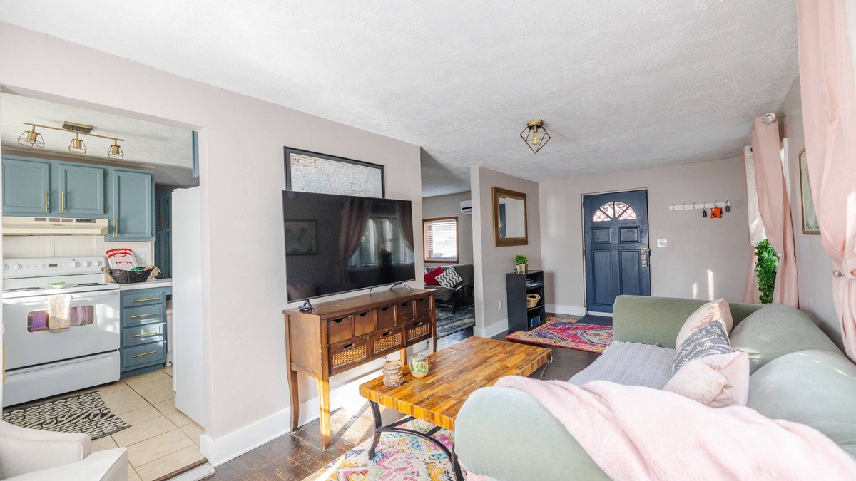 Woodfin Apartment | Tranquility Suite with Porch! Pet- Friendly!