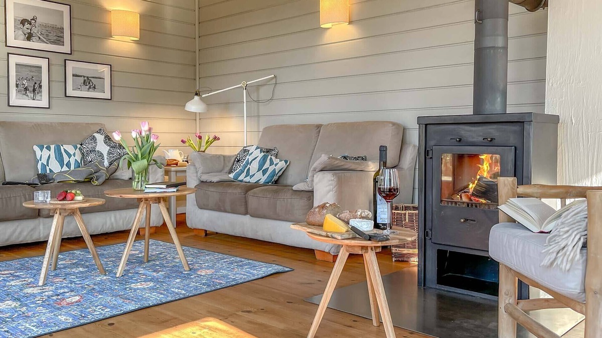 Luckow House | traumHaff®Idyllic pilots romance on the lagoon with private NORDICSPA, fireplace
