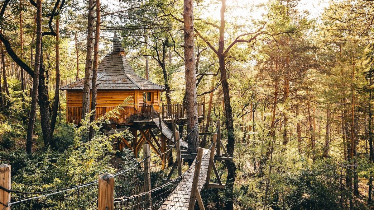 Serres Cabin | Tree house with private Jacuzzi - Aristoloche